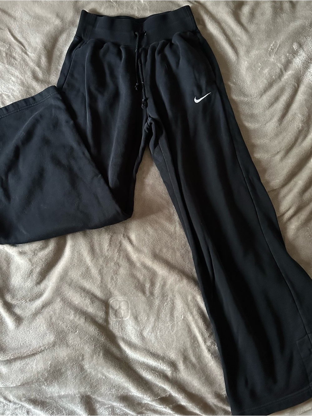Nike Black Wide-Leg Track Pants